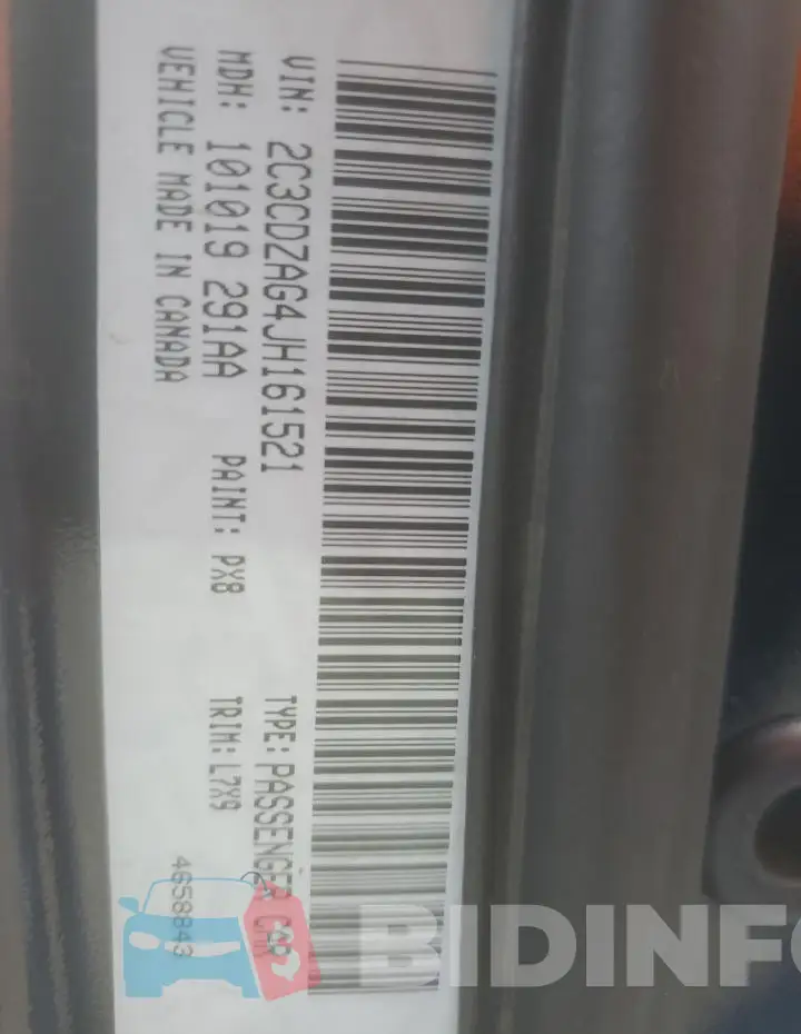 2C3CDZAG4JH161521 Photo# 12