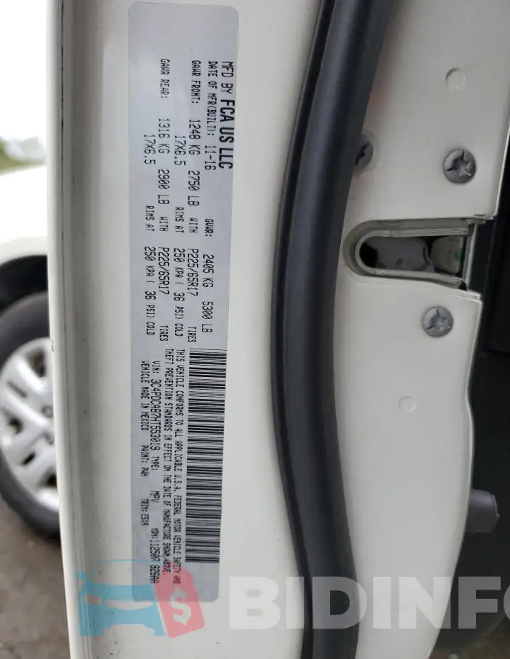 3C4PDCAB7HT553019 Photo# 13