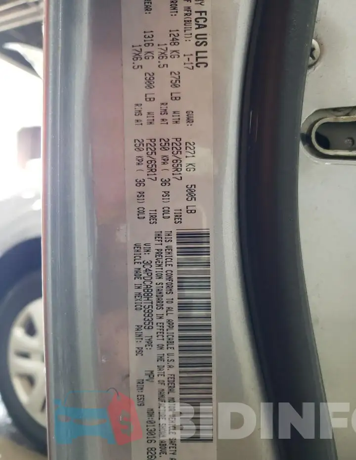3C4PDCAB8HT599359 Photo# 13