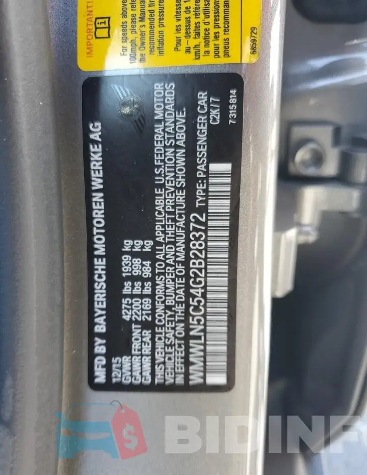 WMWLN5C54G2B28372 Photo# 12