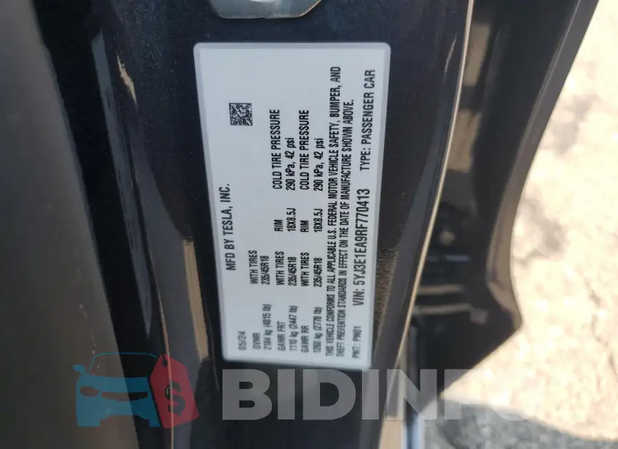 5YJ3E1EA9RF770413 Photo# 12