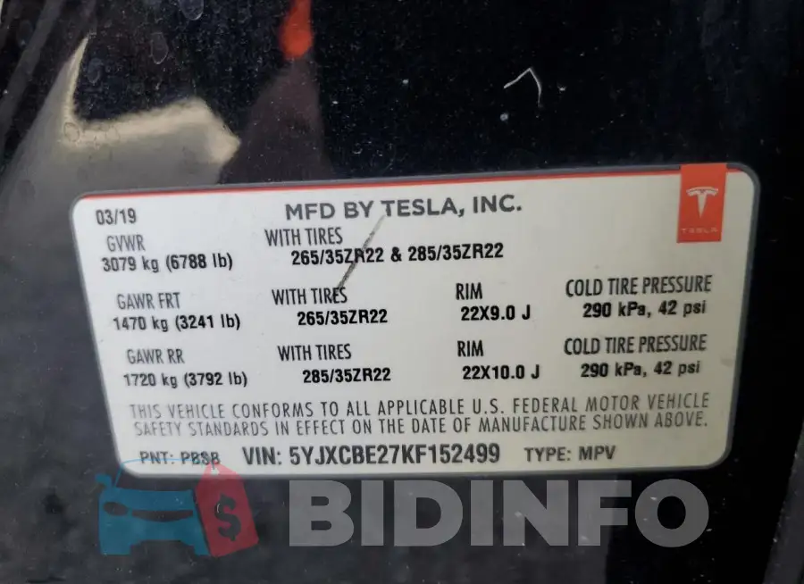 5YJXCBE27KF152499 Photo# 13