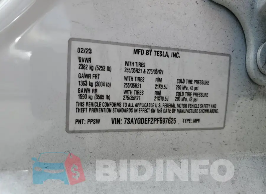 7SAYGDEF2PF697625 Photo# 13