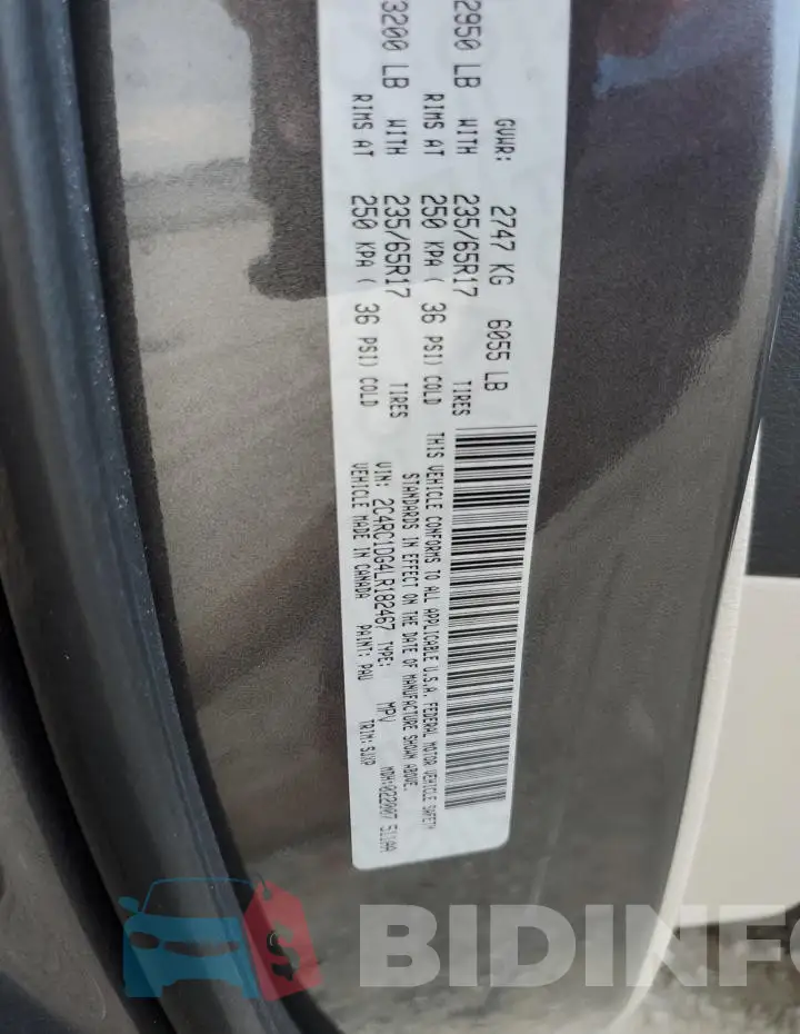 2C4RC1DG4LR182467 Photo# 12