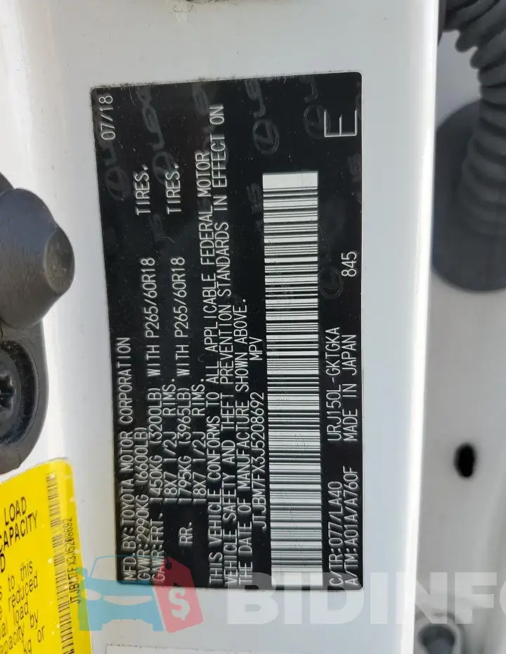 JTJBM7FX3J5208692 Photo# 12