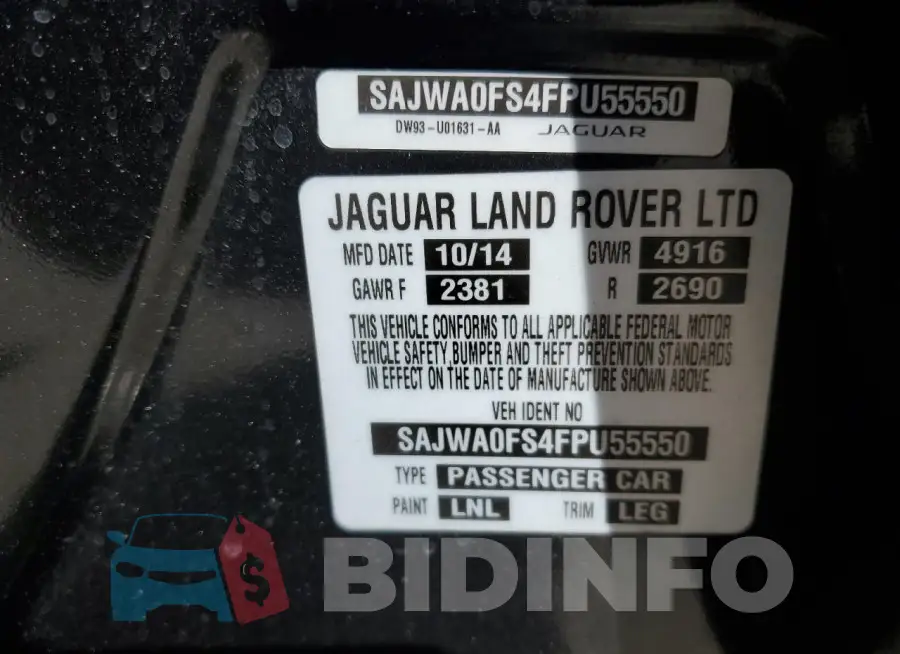 SAJWA0FS4FPU55550 Photo# 12