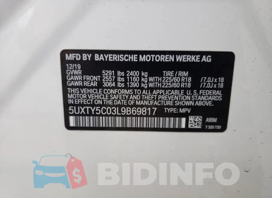 5UXTY5C03L9B69817 Photo# 13