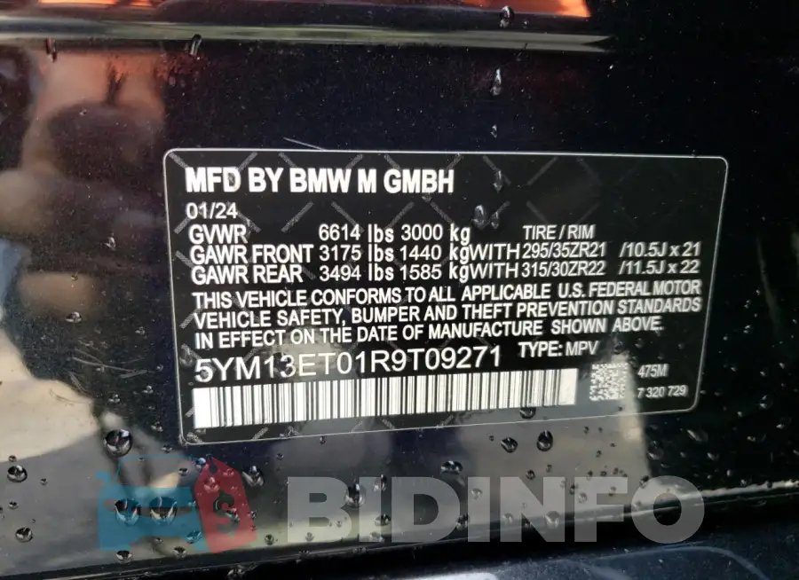 5YM13ET01R9T09271 Photo# 13