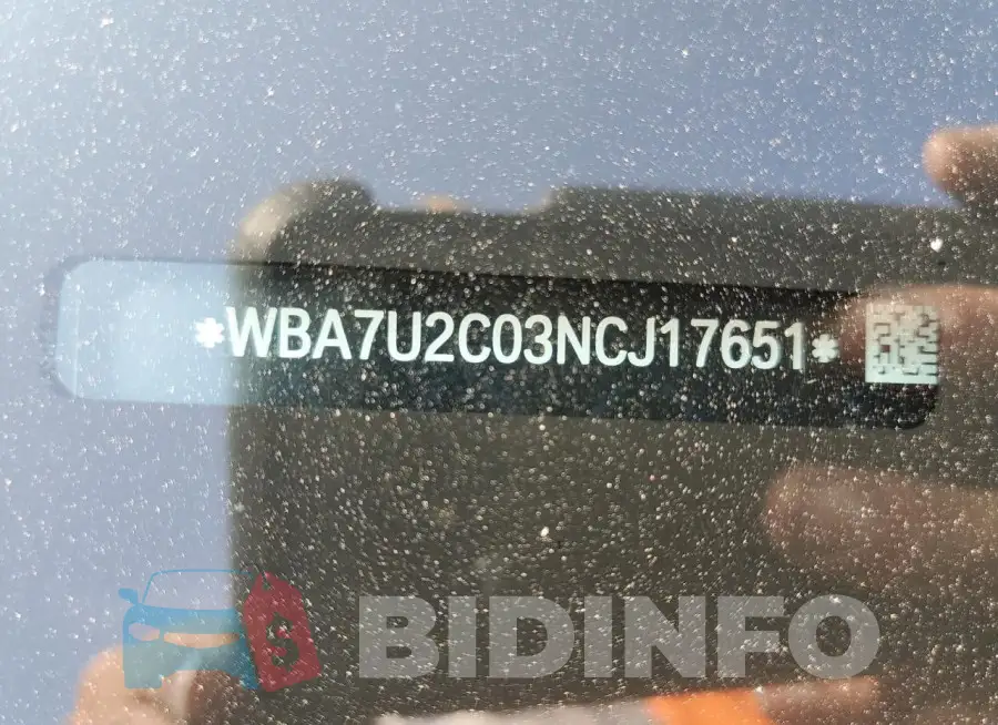 WBA7U2C03NCJ17651 Photo# 12