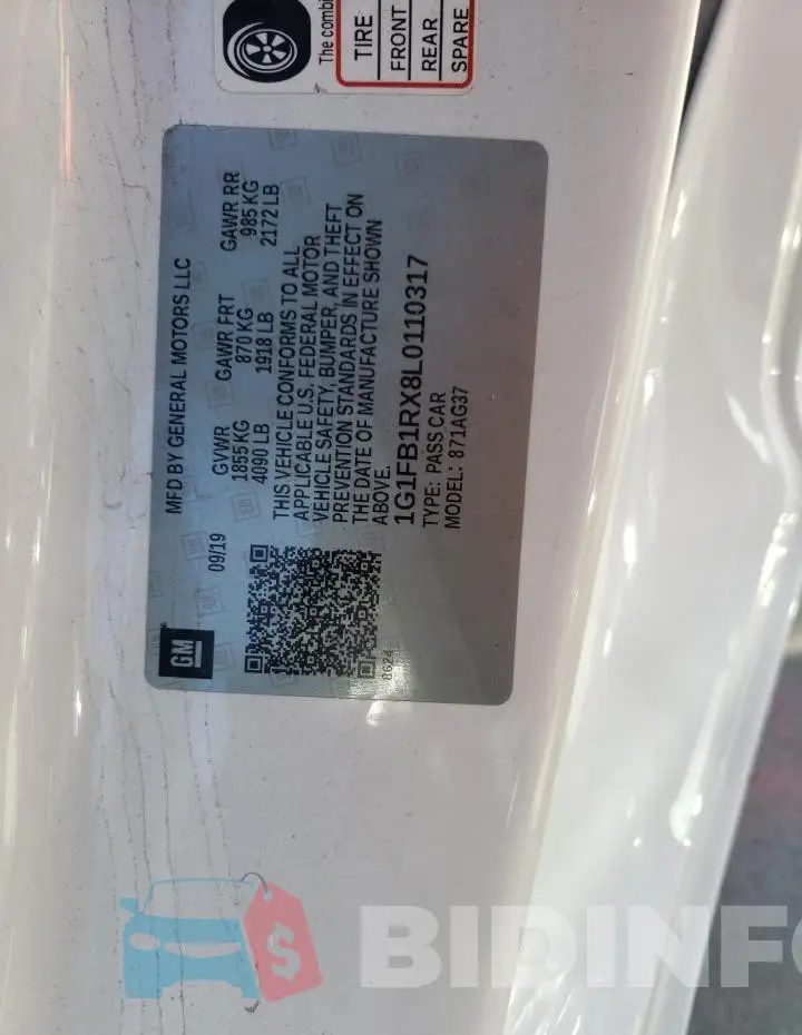 1G1FB1RX8L0110317 Photo# 12