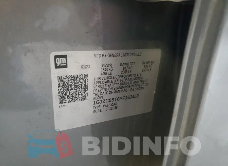 1G1ZC5ST6PF163450 Photo# 12
