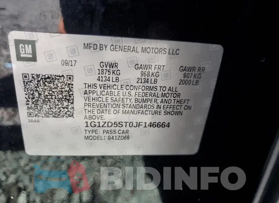 1G1ZD5ST0JF146664 Photo# 13