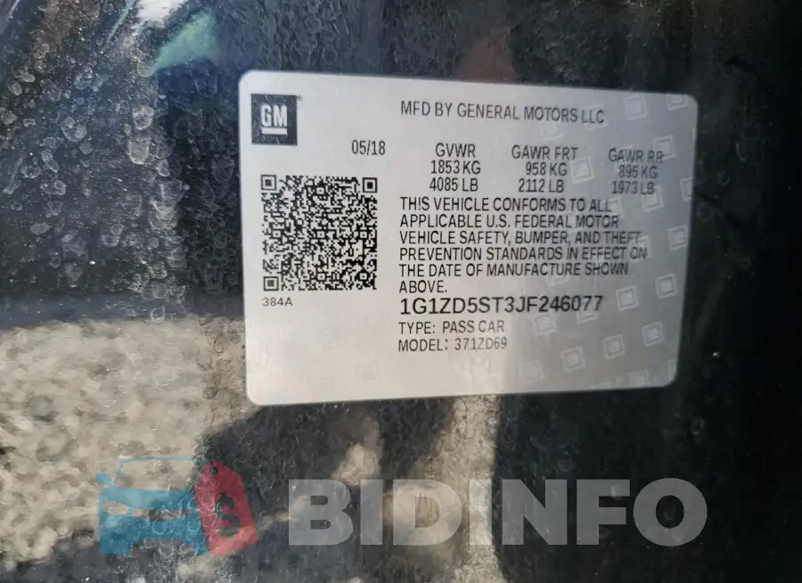 1G1ZD5ST3JF246077 Photo# 12