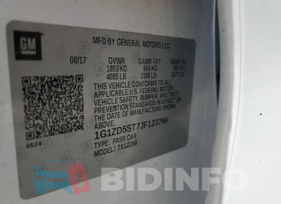 1G1ZD5ST7JF123799 Photo# 12