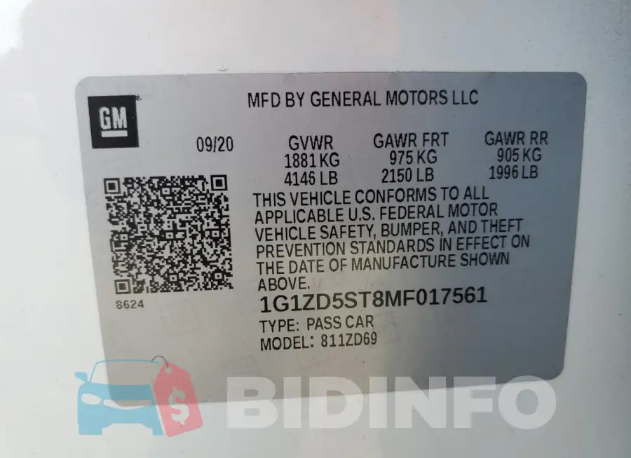 1G1ZD5ST8MF017561 Photo# 13