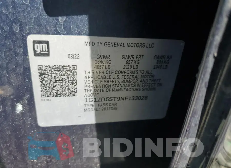 1G1ZD5ST9NF133028 Photo# 13