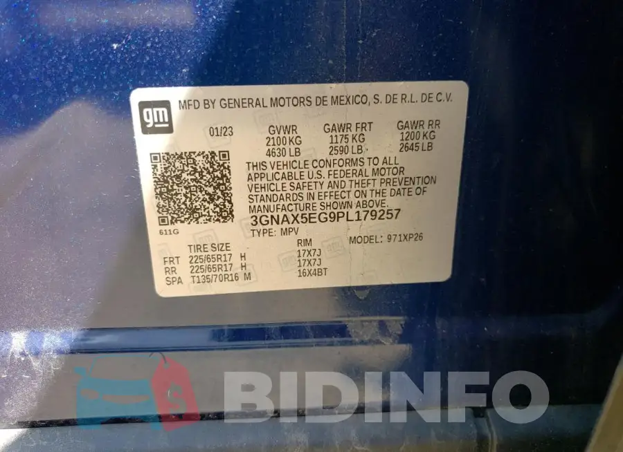 3GNAX5EG9PL179257 Photo# 13