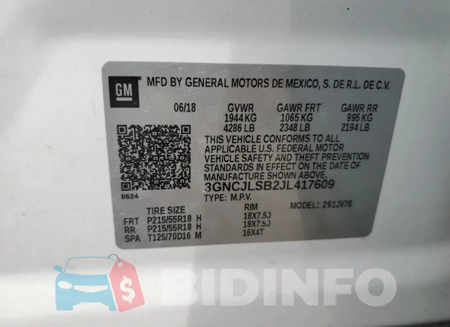 3GNCJLSB2JL417609 Photo# 13