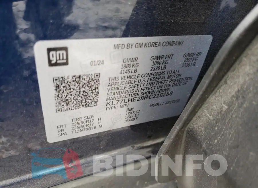 KL77LHE28RC218288 Photo# 12