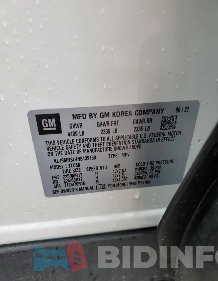 KL79MRSL4NB135160 Photo# 12