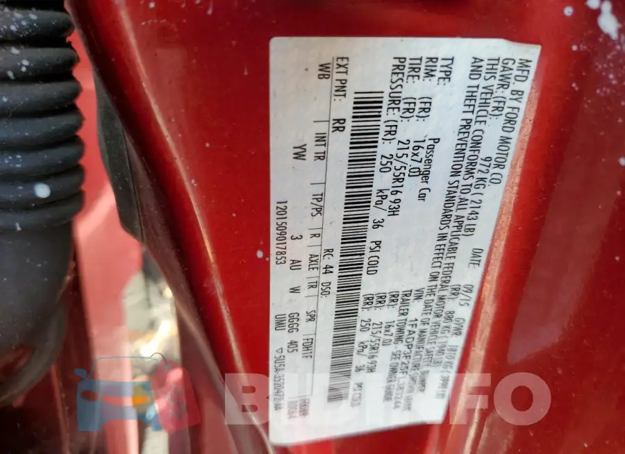 1FADP3F25FL383244 Photo# 13