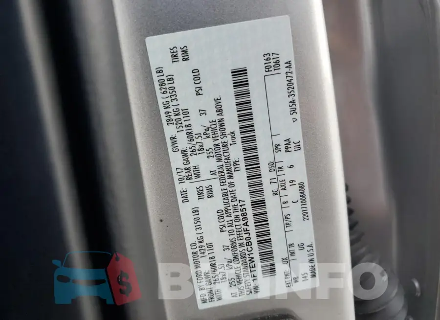 1FTEW1CB0JFA98517 Photo# 12