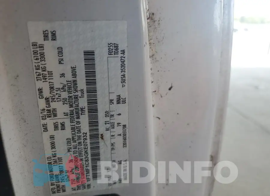 1FTMF1C83GKE07932 Photo# 12