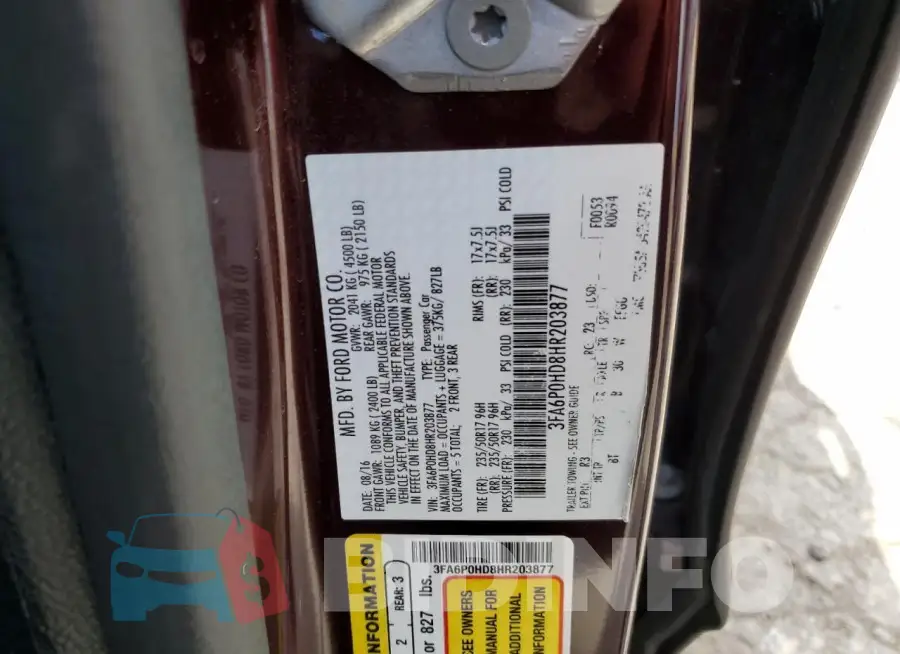 3FA6P0HD8HR203877 Photo# 12
