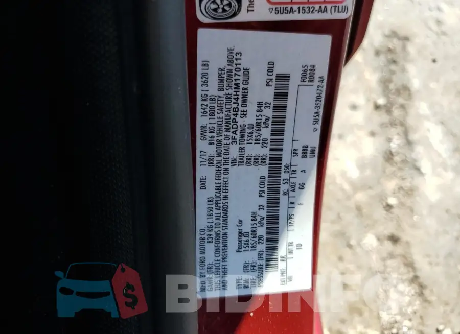 3FADP4BJ4HM170113 Photo# 12