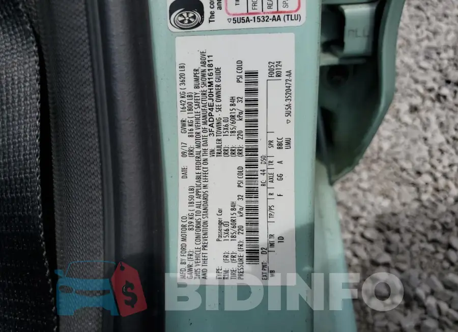 3FADP4EJ0HM161811 Photo# 12