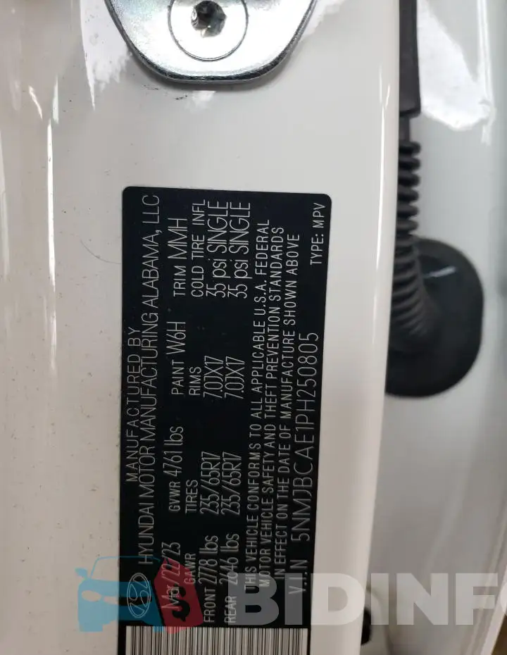 5NMJBCAE1PH250805 Photo# 13