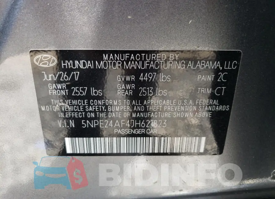 5NPE24AF4JH621823 Photo# 13