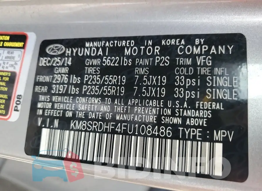 KM8SRDHF4FU108486 Photo# 13