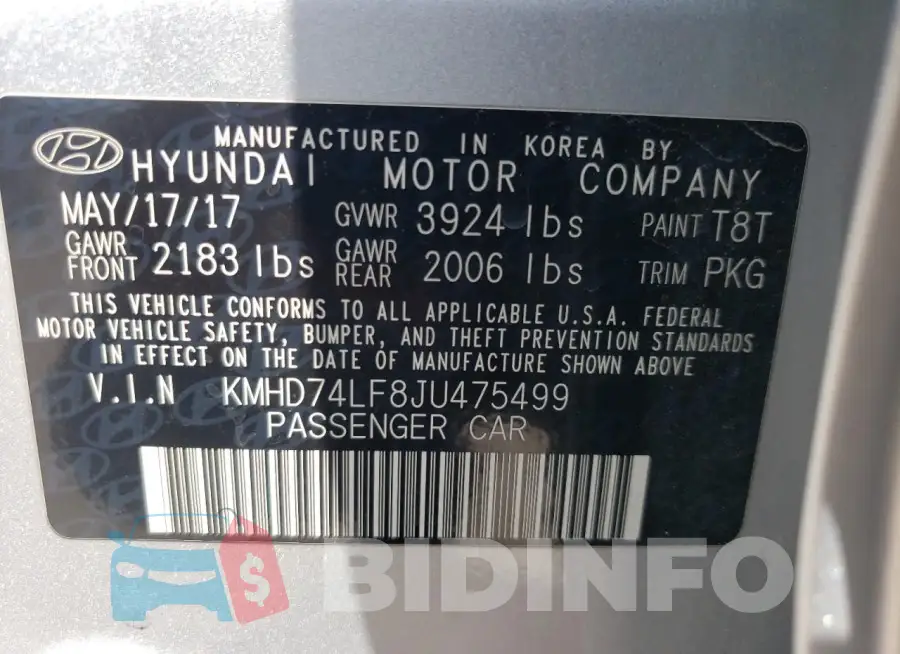 KMHD74LF8JU475499 Photo# 13