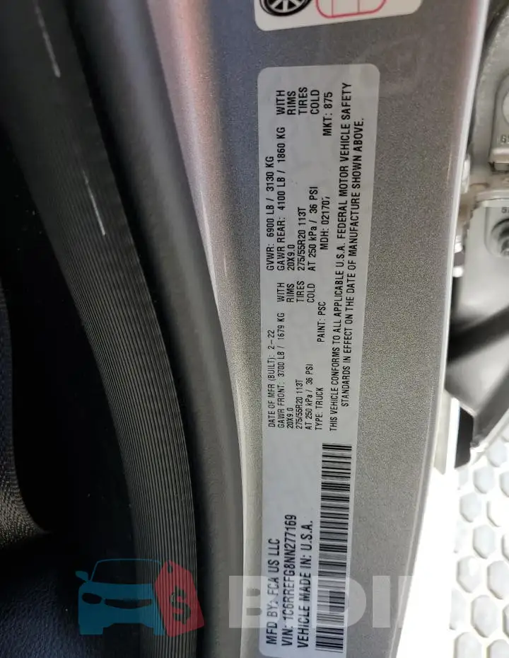 1C6RREFG8NN277169 Photo# 12