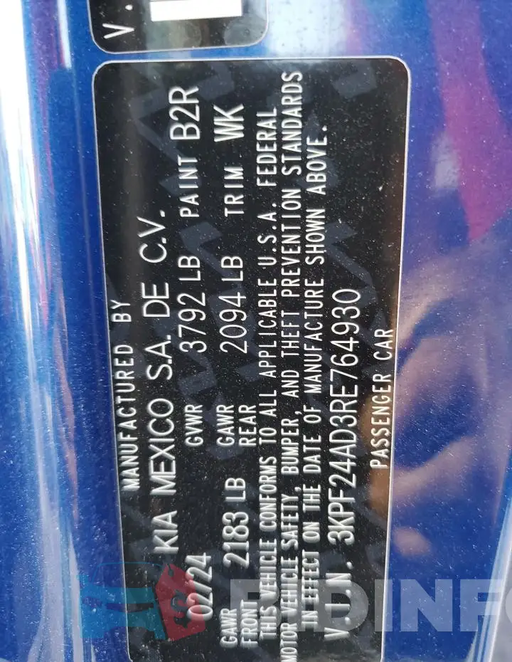 3KPF24AD3RE764930 Photo# 12