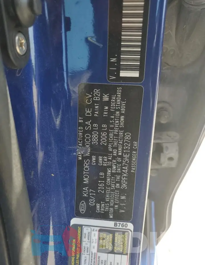3KPFK4A75HE132780 Photo# 12