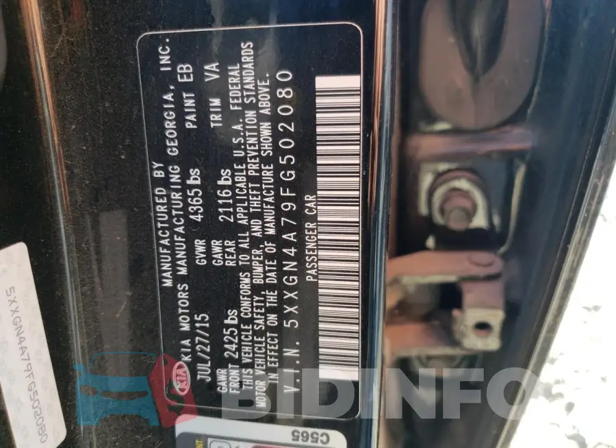 5XXGN4A79FG502080 Photo# 12