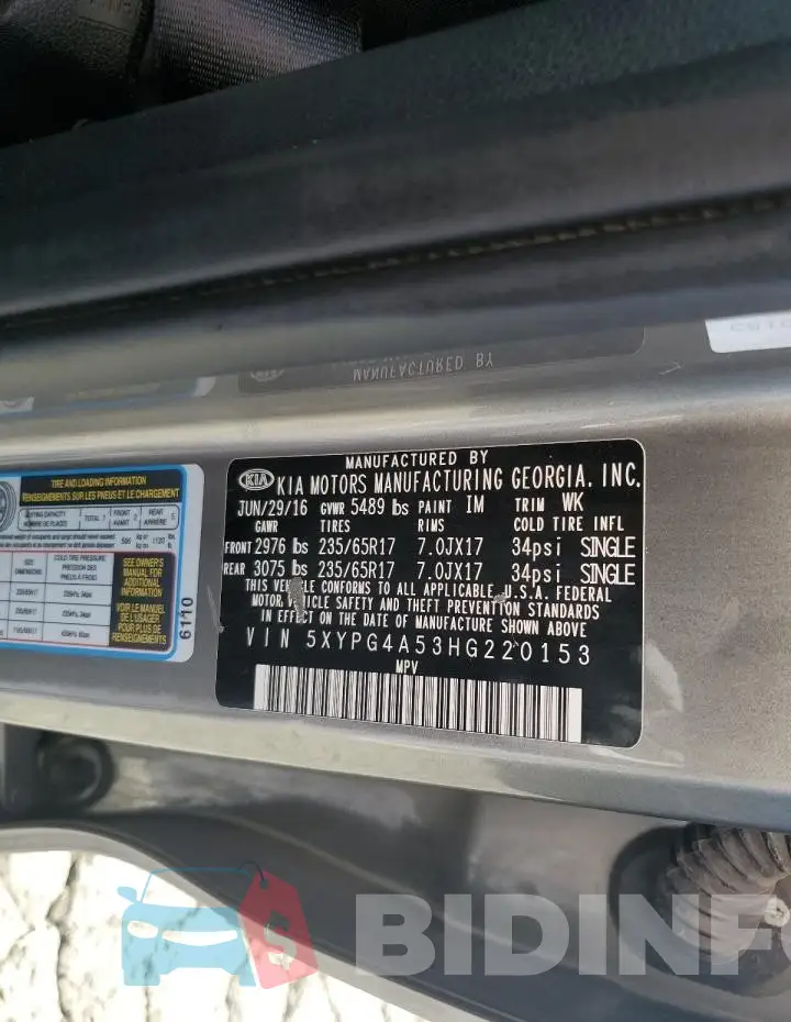 5XYPG4A53HG220153 Photo# 14