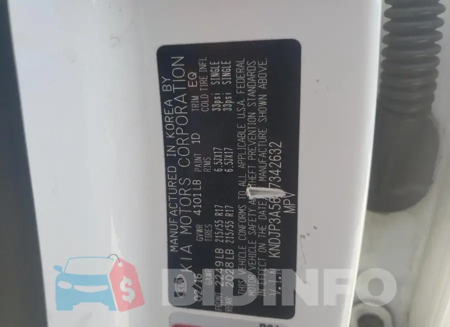 KNDJP3A56G7342632 Photo# 13