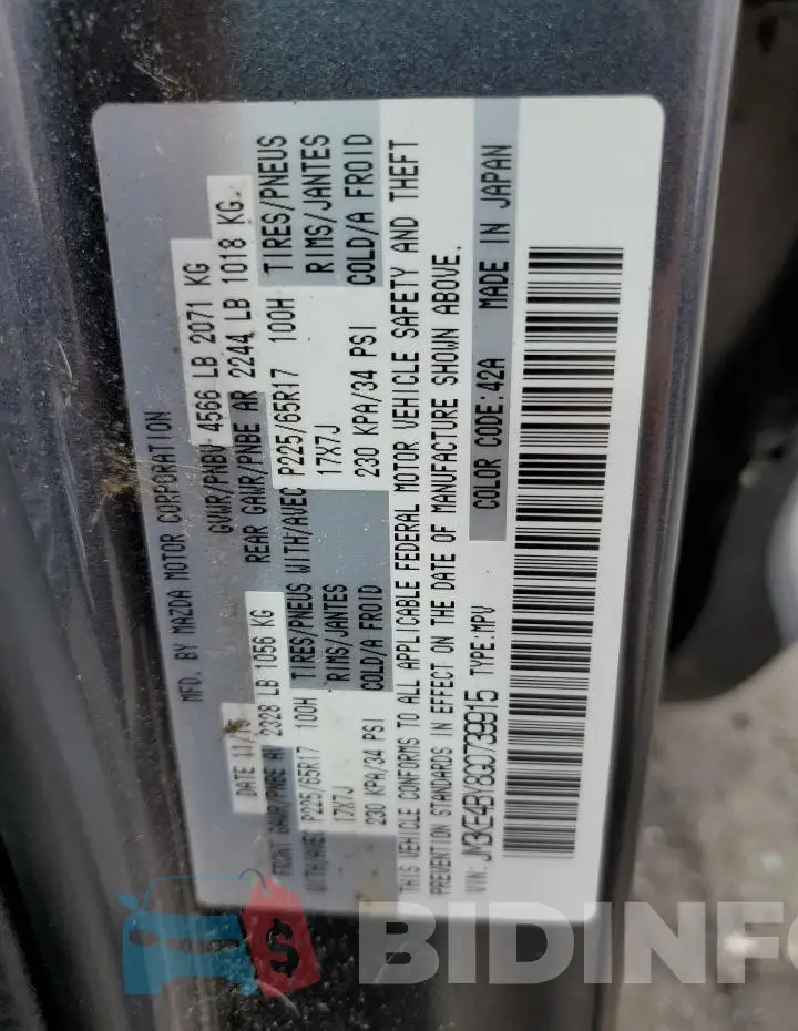 JM3KE4BY8G0739915 Photo# 13