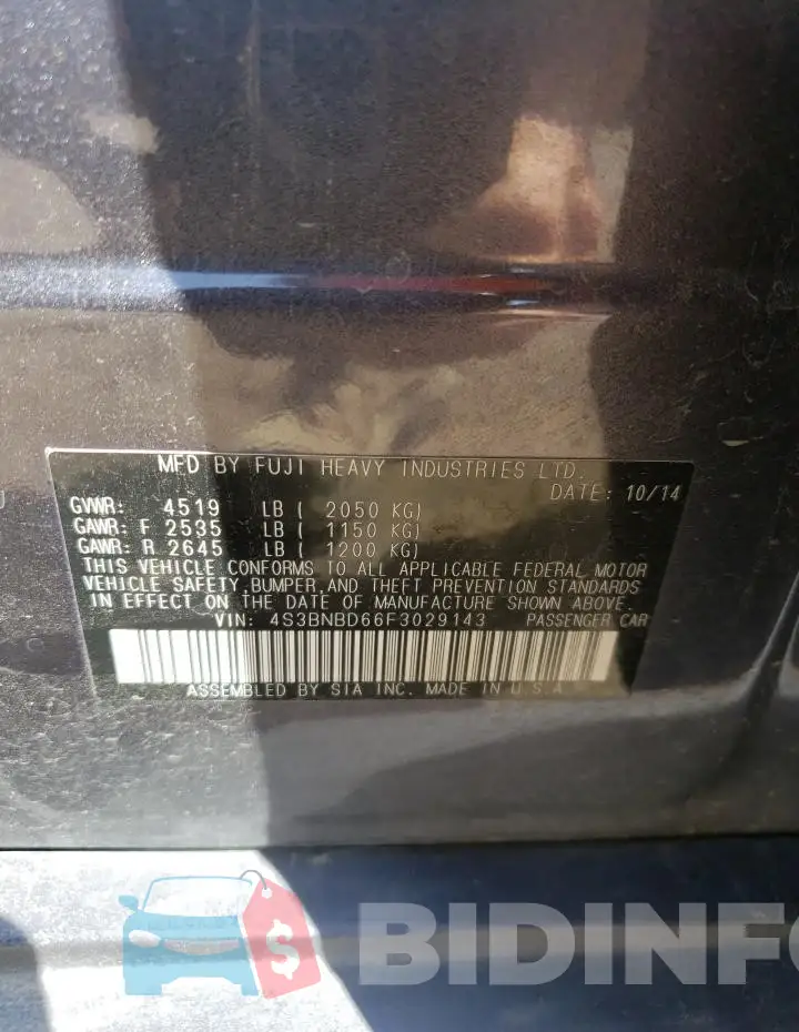 4S3BNBD66F3029143 Photo# 12