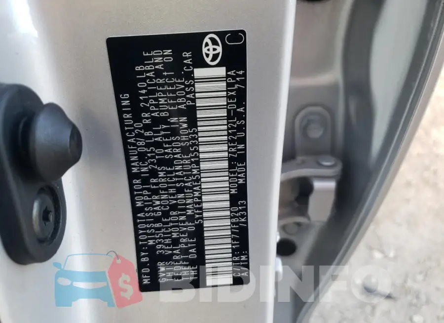 5YFEPMAE5MP155335 Photo# 13