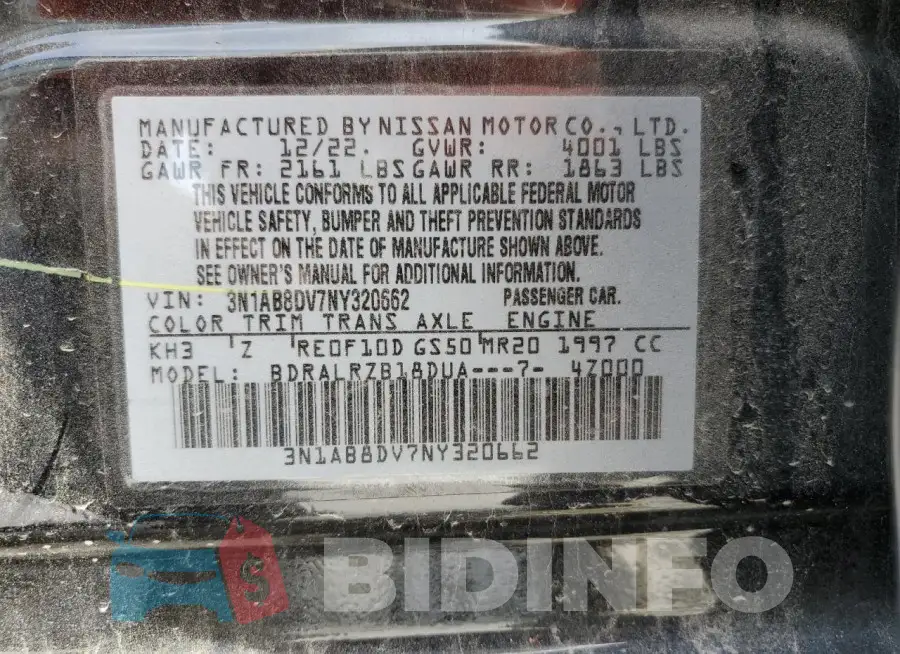 3N1AB8DV7NY320662 Photo# 12