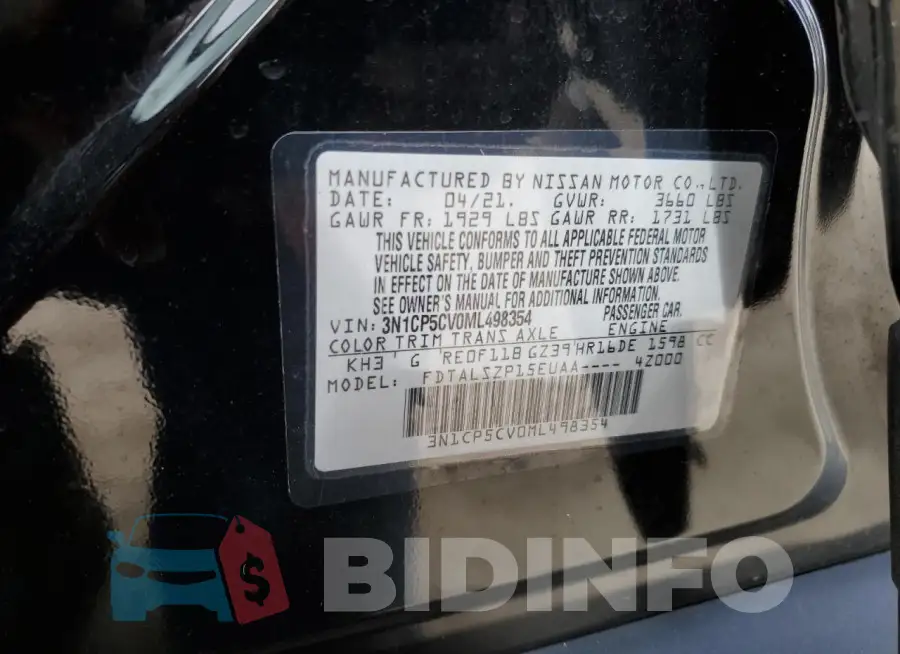 3N1CP5CV0ML498354 Photo# 13
