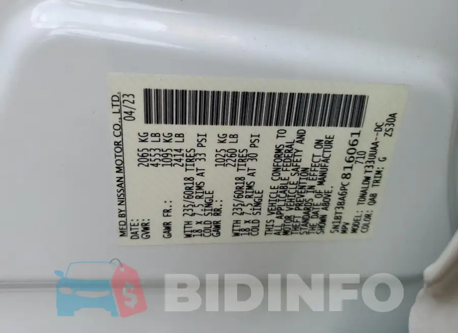 5N1BT3BA6PC816061 Photo# 13