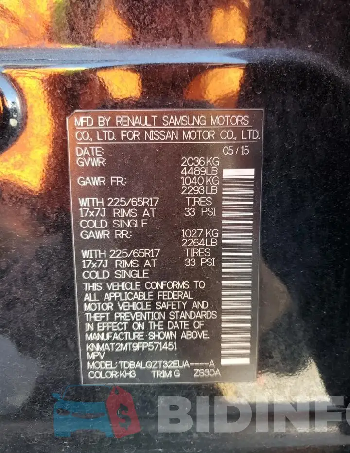 KNMAT2MT9FP571451 Photo# 13