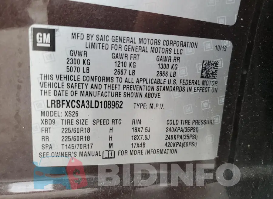 LRBFXCSA3LD108962 Photo# 13