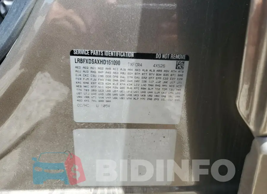 LRBFXDSAXHD161090 Photo# 13