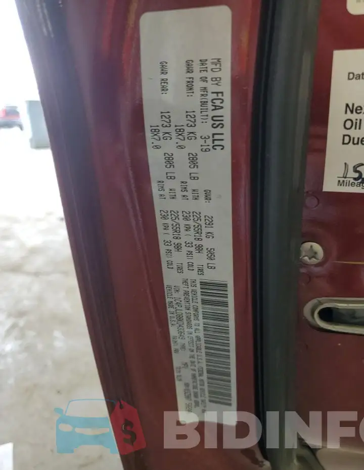 1C4PJLDB8KD433649 Photo# 13
